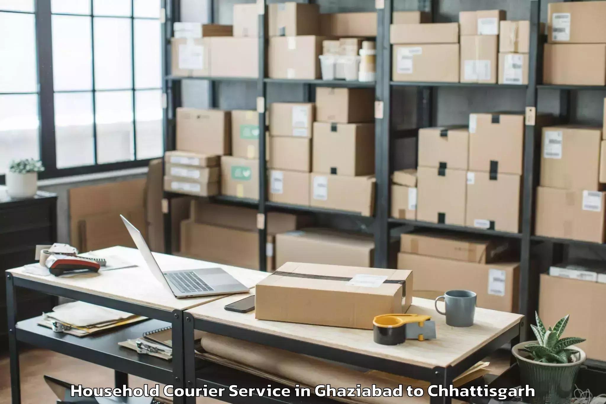 Professional Ghaziabad to Kanker Nabinagar Household Courier